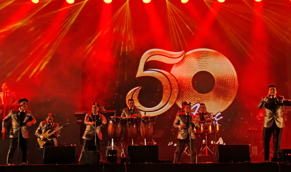 Caribeños de Guadalupe celebró sus 50 años de trayectoria artística en el Jockey Club. Foto: Luis Bayeto