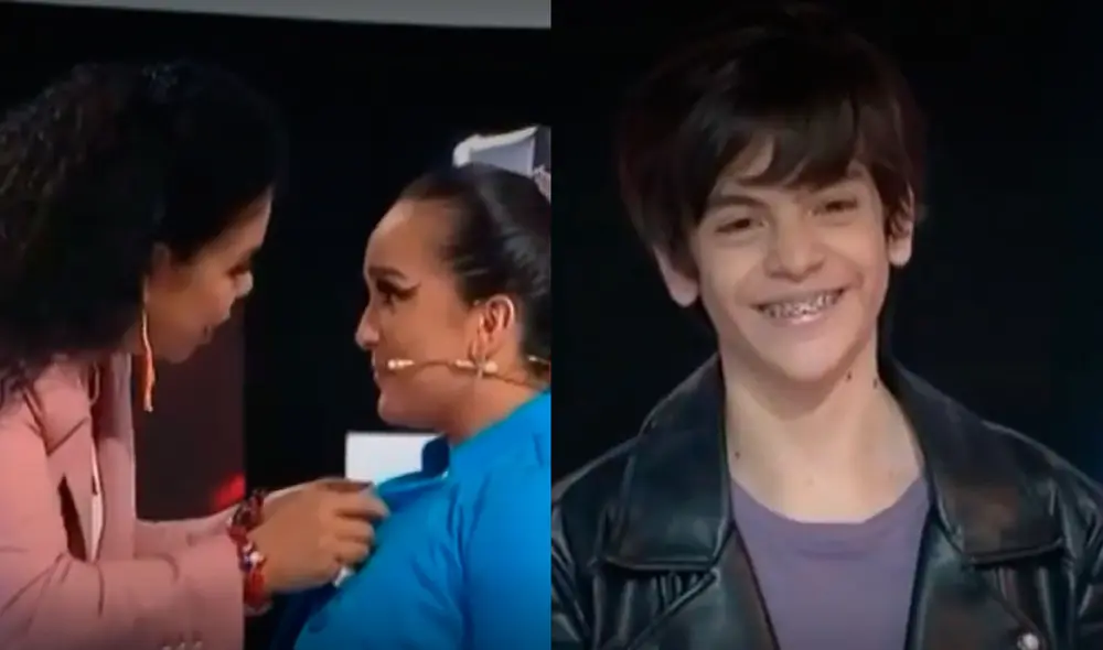 La cantante Daniela Darcourt sorprendió con su comportamiento al tratar de evitar que sus compañeros inviten al adolescente ser parte de sus equipos. Foto: Captura Latina TV.