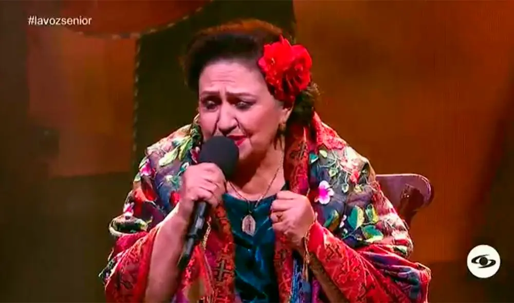 Conoce a María Nelfi, ganadora de la primera edición de La voz senior Colombia. Foto: captura de Caracol TV