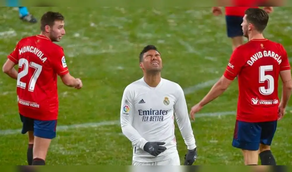 Real Madrid vs. Osasuna definirá si los merengues escalan o no al podio de la tabla. Foto: EFE