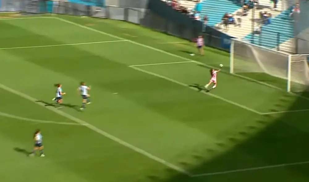 Silvana Alfaro fichó por Racing Club en noviembre del año pasado. Foto: captura de TV Pública