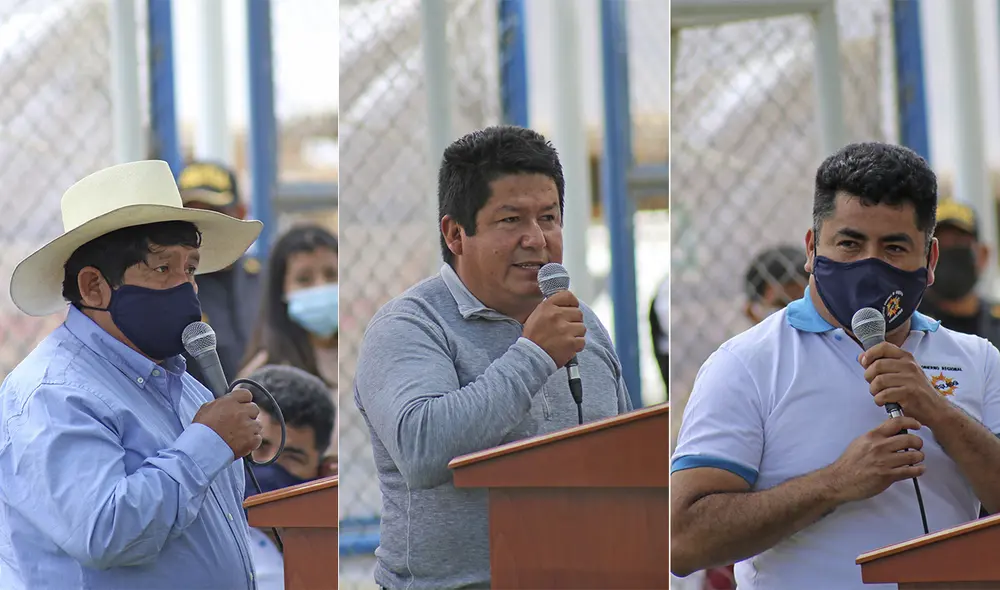 Consejeros regionales Wuile Ayñayanque, Richard Cervantes y Santiago Neyra están no habidos. Fotos: Cortesía Consejo Regional/Composición