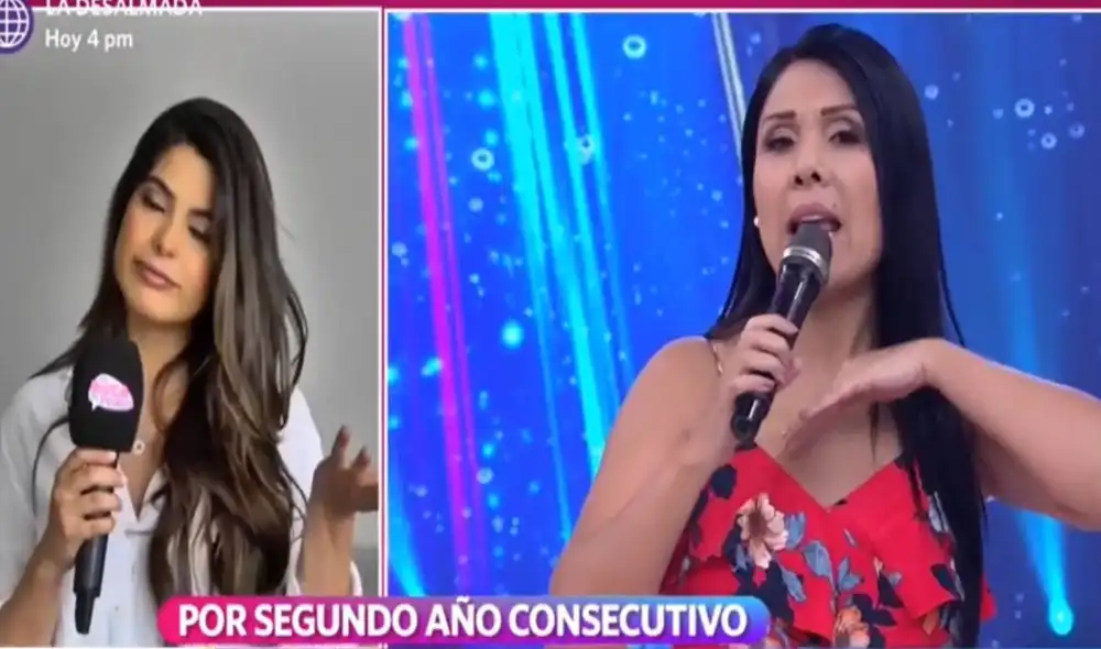Tula Rodríguez e Ivana Yturbe protagonizaron un peculiar momento. Foto: captura América TV Tula Rodríguez e Ivana Yturbe protagonizaron un peculiar momento. Foto: captura América TV