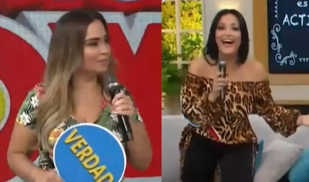 Mariella Zanetti bromeó con Ethel Pozo en pleno programa de América hoy. Foto: captura de América TV Mariella Zanetti bromeó con Ethel Pozo en pleno programa de América hoy. Foto: captura de América TV