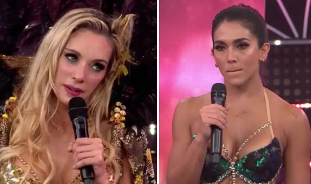 Brenda Carvalho dejó entrever que Vania Bludau estaría desmotivada en la competencia por sus constantes sentencia. Foto: capturas de América TV