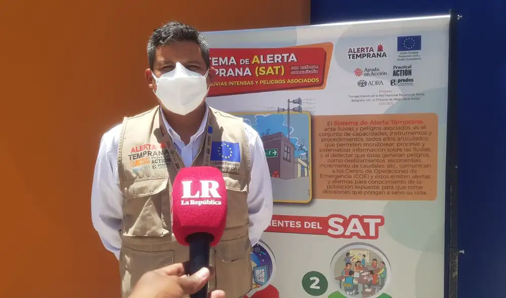 El coordinador del proyecto, Juan Carlos Zambrano, detalló que la instalación de este sistema demoró 18 meses de arduo trabajo. Foto: Alexis Choque/URPI