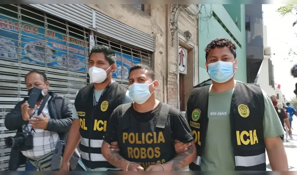 Este sujeto tendría antecedentes por feminicidio en el 2020, secuestro, tráfico ilícito de drogas en el 2012 y delito contra la libertad. Foto: Mary Luz Aranda/URPI-LR