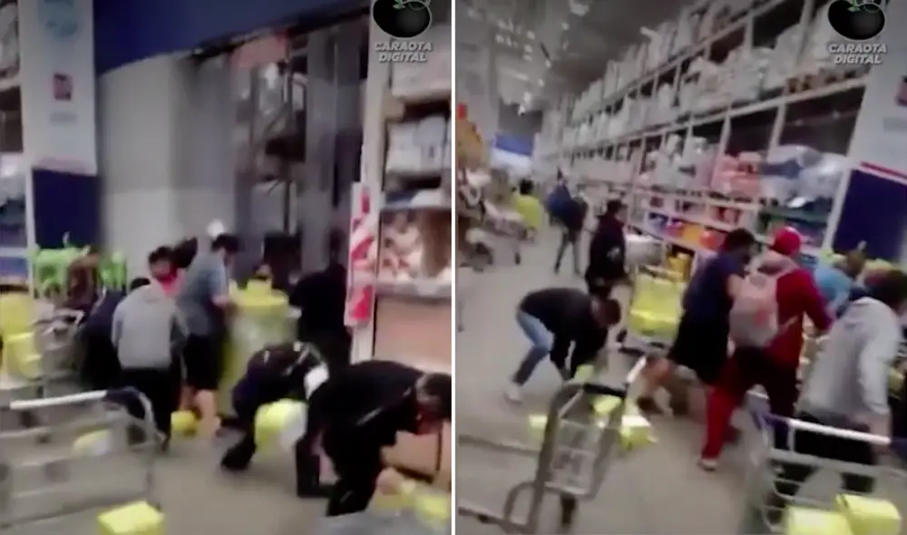 Se registraron disturbios en supermercados argentinos tras la decisión del Ejecutivo de congelar precios por 90 días. Foto: captura de Caraota Digital Se registraron disturbios en supermercados argentinos tras la decisión del Ejecutivo de congelar precios por 90 días. Foto: captura de Caraota Digital