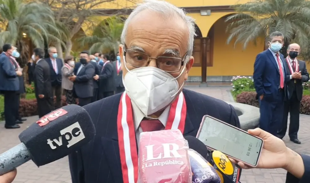 Aníbal Torres también opinó acerca del estado de salud del expresidente Alberto Fujimori. Foto: Joel Jesus Robles Rosales