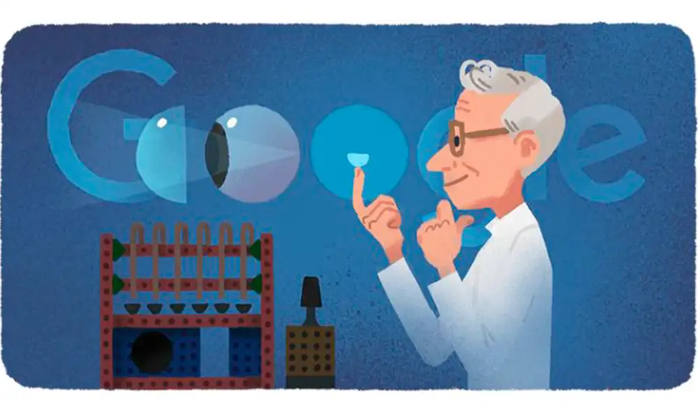 Otto Wichterle es el protagonista del doodle de hoy. Foto: captura Google