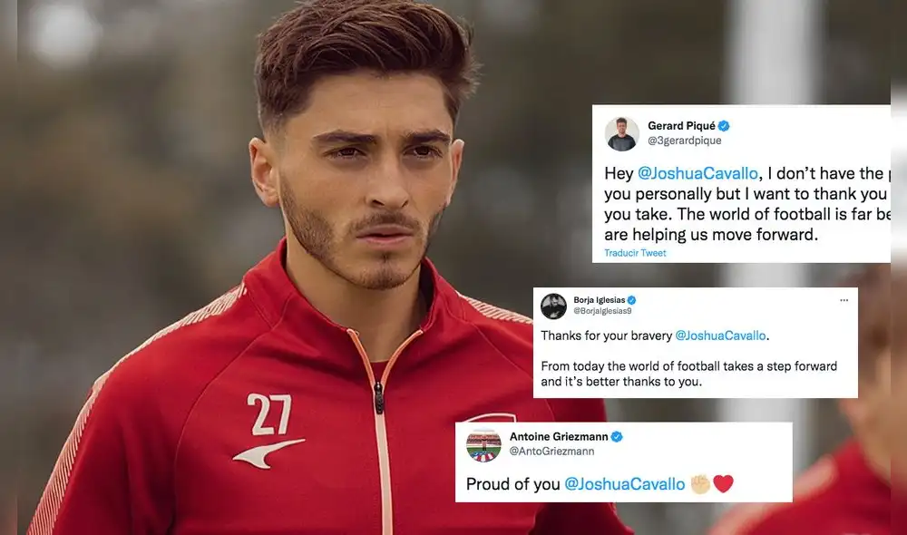 Josh Cavallo es el segundo futbolista que admite su homosexualidad. Fotos: Twitter Josh Cavallo / capturas Twitter