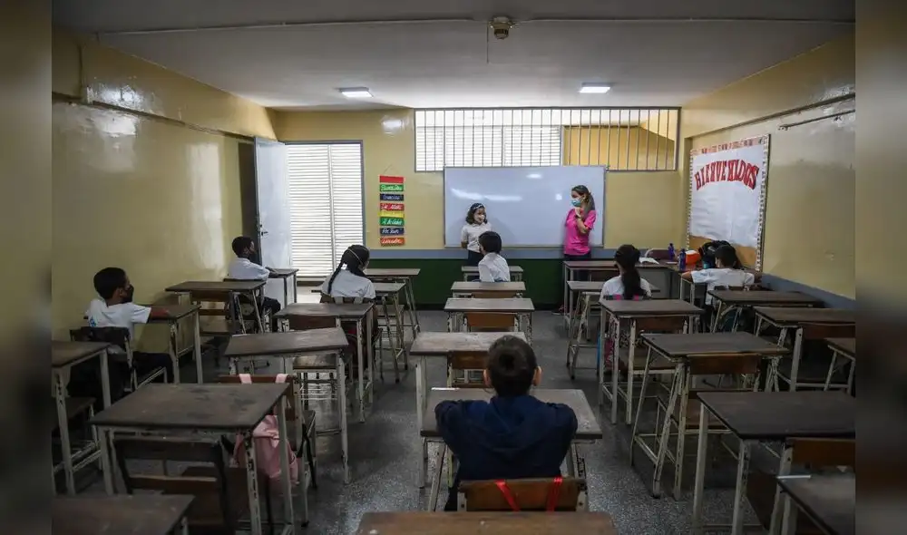 Unicef compartió un mapa de los estudiantes beneficiados con la presencialidad a nivel latinoamericano. Foto: AFP Unicef compartió un mapa de los estudiantes beneficiados con la presencialidad a nivel latinoamericano. Foto: AFP