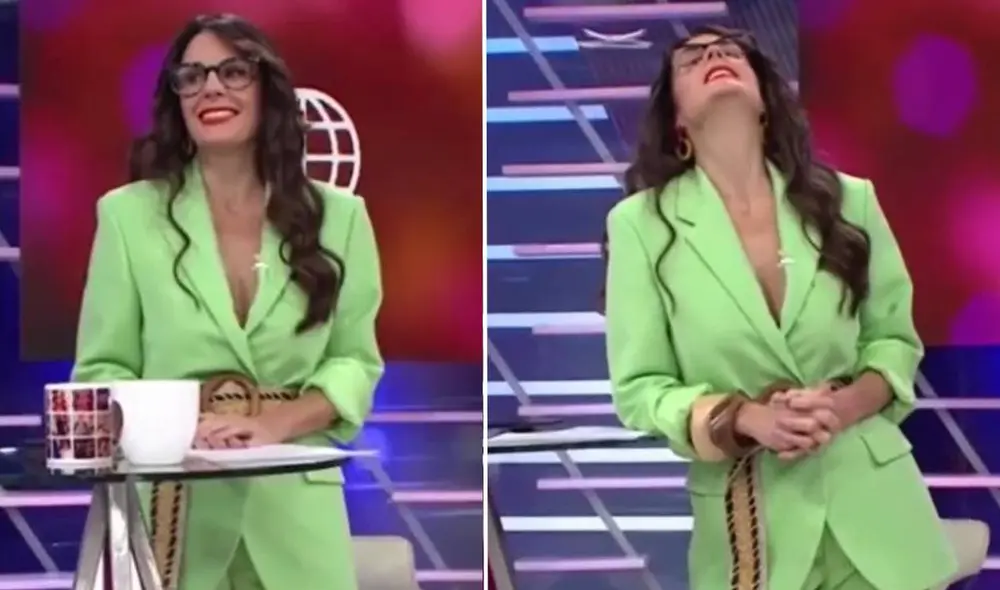 Rebeca Escribens generó risas por la reacción que tuvo al ver las actuaciones de los 'guerreros'. Foto: composición Rebeca Escribens generó risas por la reacción que tuvo al ver las actuaciones de los 'guerreros'. Foto: composición