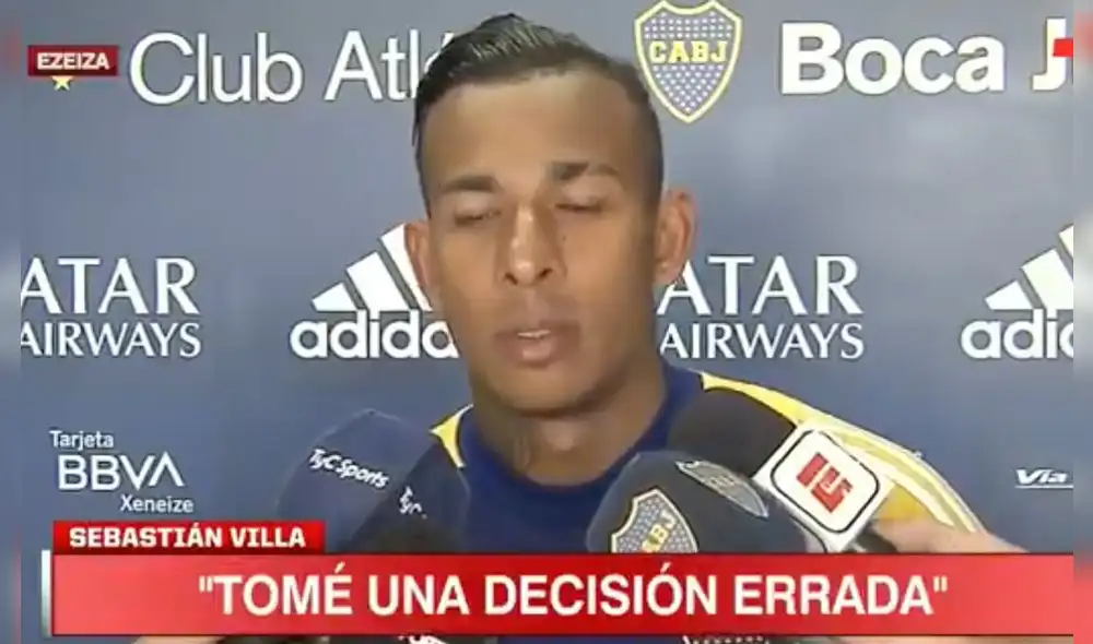 Sebastián Villa fichó por Boca Junior en el 2018 procedente de Deportes Tolima. Foto: captura ESPN Sebastián Villa fichó por Boca Junior en el 2018 procedente de Deportes Tolima. Foto: captura ESPN