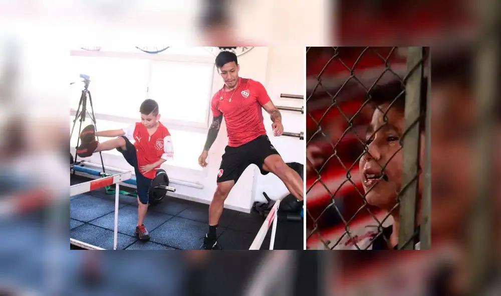 Santino conoció las instalaciones del club y a sus ídolos. Foto: Club Independiente