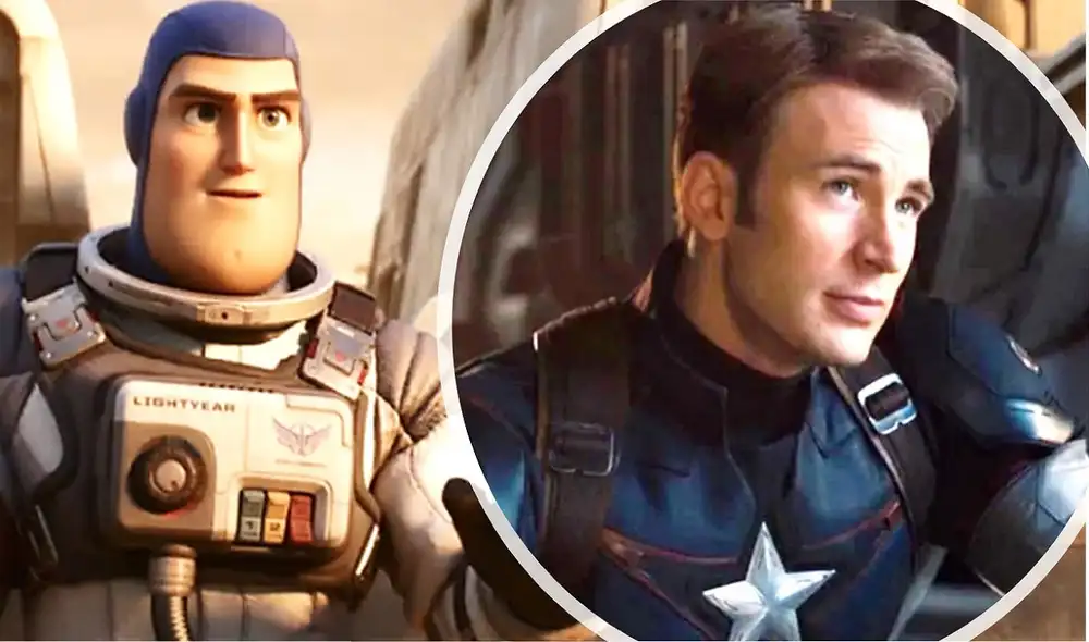 Chris Evans presta su voz al protagonista en Lightyear. Foto: composición/Pixar/Marvel Studios