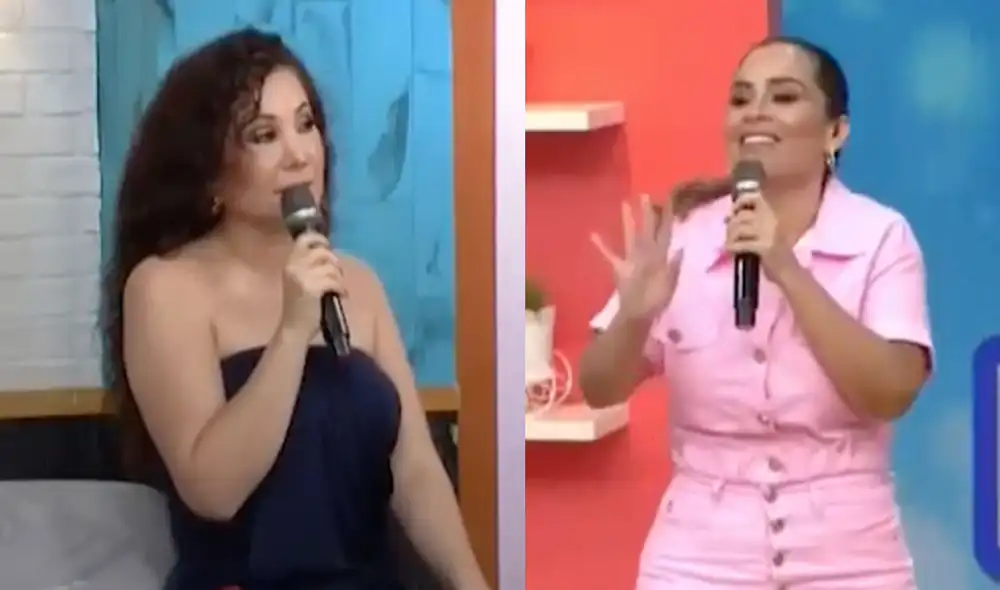 Janet Barboza protagonizó un incómodo momento con Ethel Pozo luego de que le hiciera una broma sobre su novio. Foto: Captura / América TV