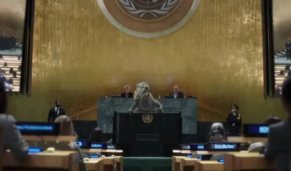 La iniciativa del NUD se encuentra detallada en su web, donde también se dio a conocer que grandes figuras del mundo del espectáculo le dieron voz al dinosaurio en diferentes idiomas. Foto: Twitter ONU