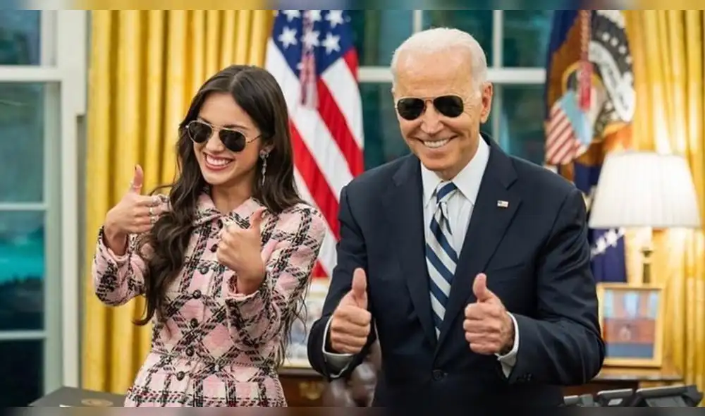 Uno de los regalos que le dio Joe Biden a Olivia Rodrigo fue un calzador de zapato. Foto: Potus/Instagram