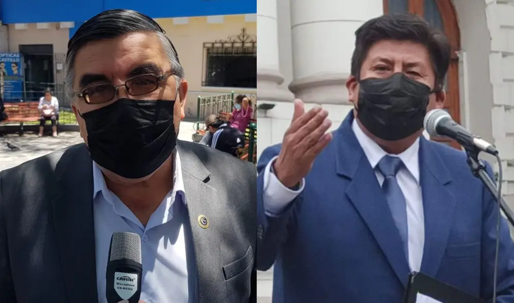 Alex Paredes y Waldemar Cerrón forman parte de la bancada oficialista de Perú Libre. Foto: composición/La República/Video: Exitosa Alex Paredes y Waldemar Cerrón forman parte de la bancada oficialista de Perú Libre. Foto: composición/La República/Video: Exitosa