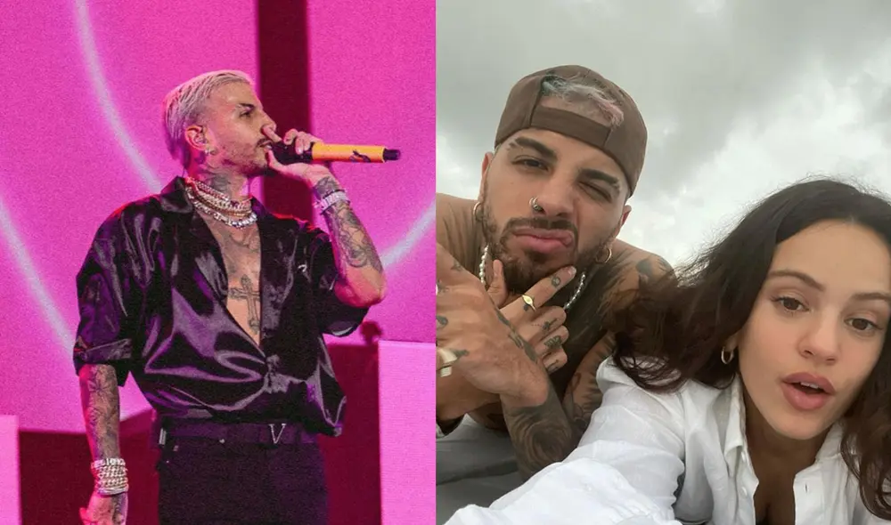 El cantante puertorriqueño Rauw Alejandro gritó ante sus fans lo mucho que ama a Rosalía. Foto: composición/@rauwalejandro/Instagram El cantante puertorriqueño Rauw Alejandro gritó ante sus fans lo mucho que ama a Rosalía. Foto: composición/@rauwalejandro/Instagram