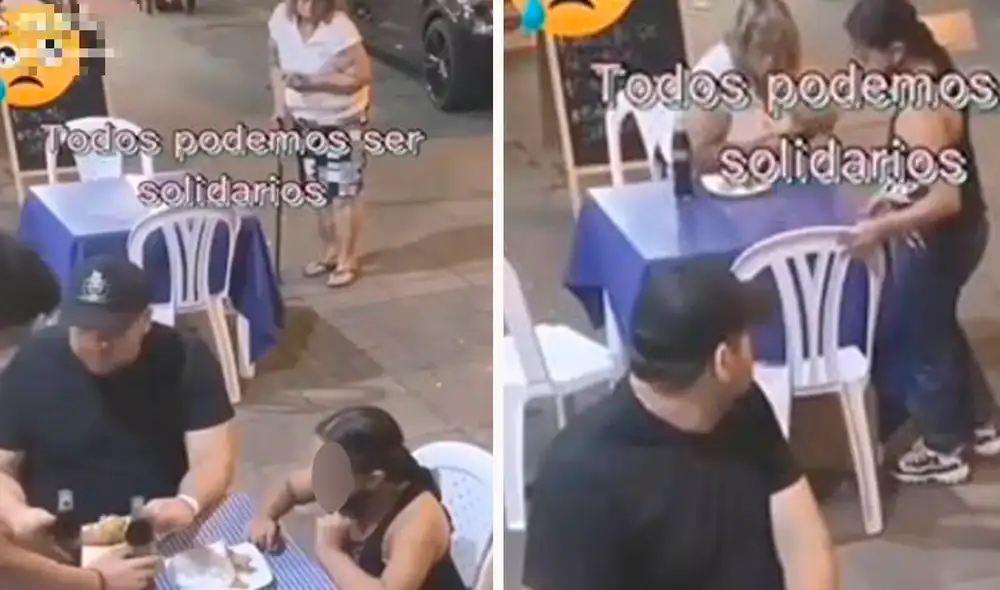 La niña hizo lo que pudo para ayudar a la mujer de escasos recursos económicos. Foto: captura de TikTok La niña hizo lo que pudo para ayudar a la mujer de escasos recursos económicos. Foto: captura de TikTok