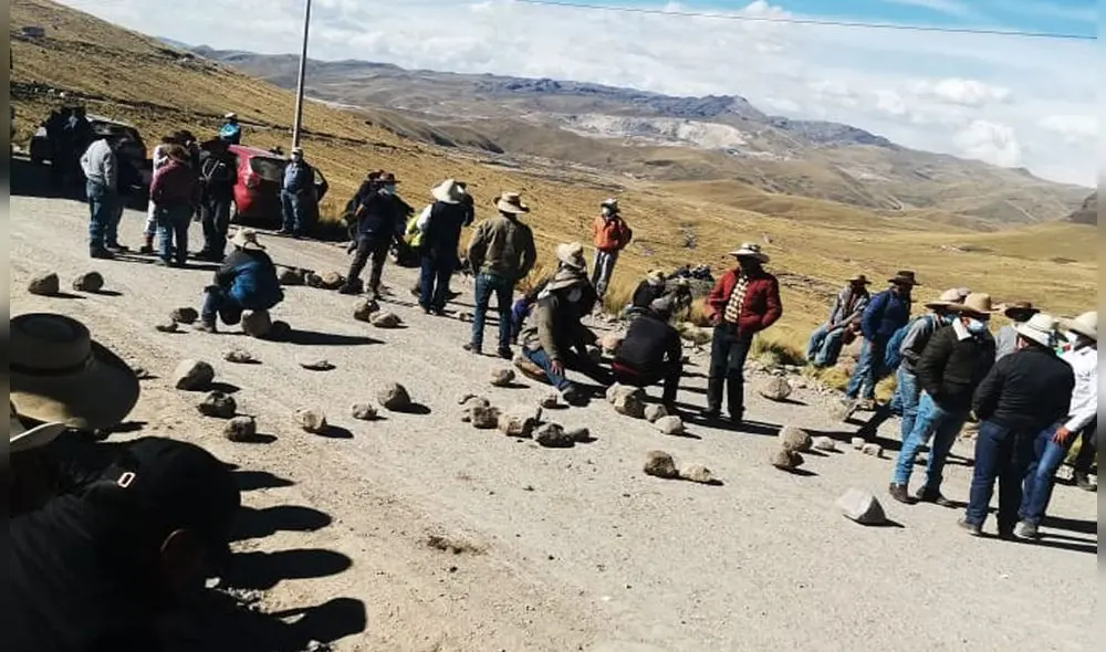 Por tercer día consecutivo, se acató protesta contra Hudbay. Foto: difusión