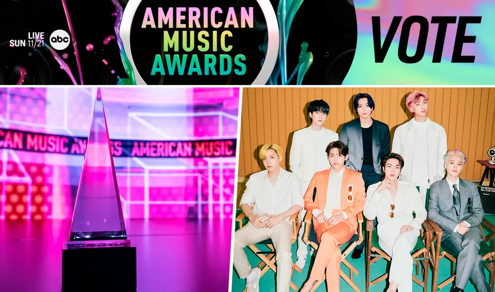 BTS: ya está abierta la votación en los American Music Awards 2021. Foto: composición/AMAs/BIGHIT