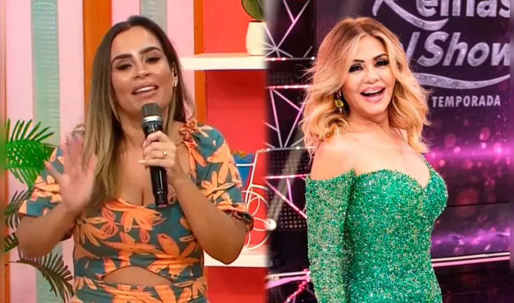 Ethel Pozo festejó el aniversario de Gisela Valcárcel en la televisión. Foto: captura América TV / Instagram Ethel Pozo festejó el aniversario de Gisela Valcárcel en la televisión. Foto: captura América TV / Instagram