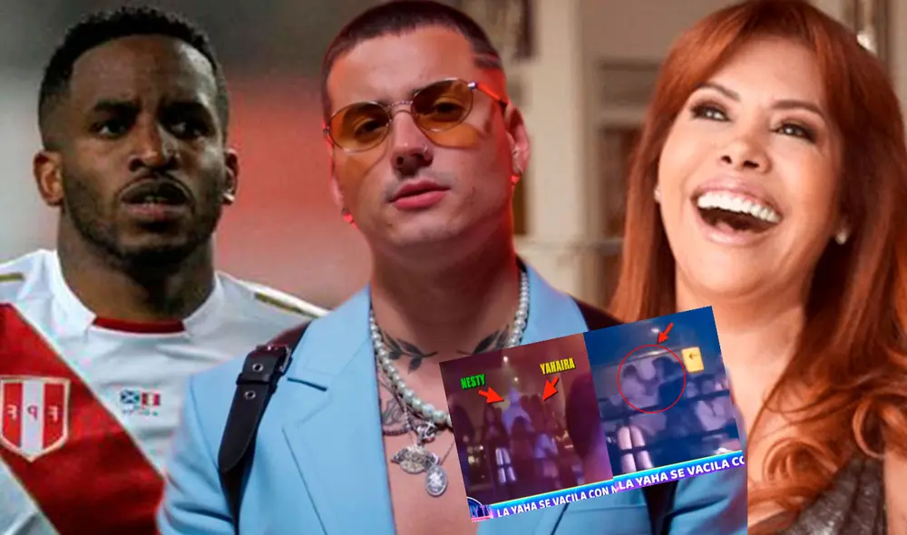 Nesty le puso ritmo urbano a la fiesta de Jefferson Farfán. Foto: composición/captura ATV/LR