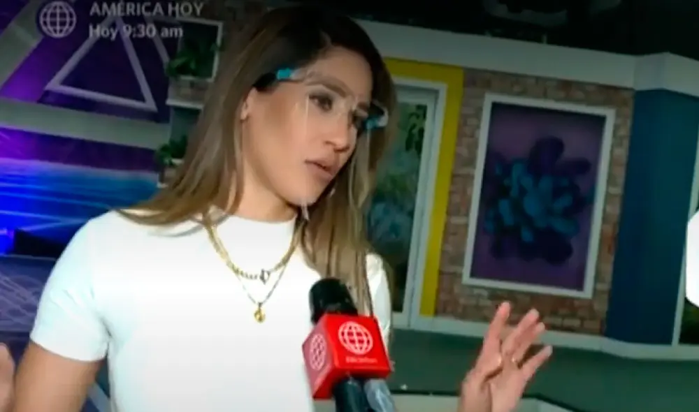 Tepha Loza dejó en claro que lleva una relación cordial con el chico reality. Foto: Captura América TV Tepha Loza dejó en claro que lleva una relación cordial con el chico reality. Foto: Captura América TV