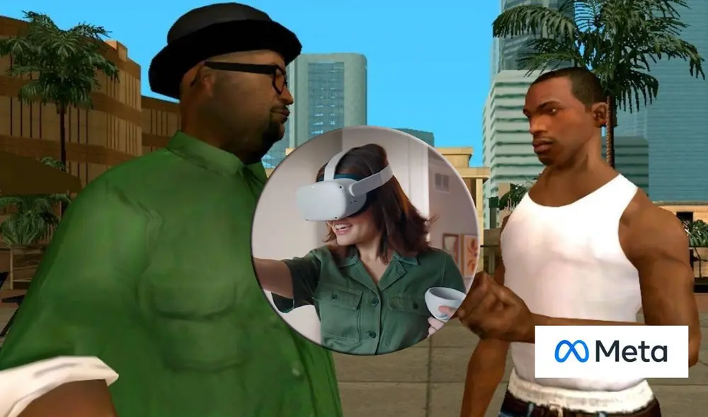 GTA San Andreas es uno de los títulos confirmados para llegar a Oculus Quest y al metaverso de Facebook. Foto: composición LR
