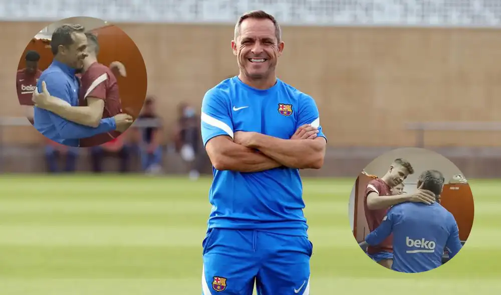 Sergi Barjuan será entrenador de FC Barcelona momentáneamente. Foto: composición FC Barcelona B/captura de pantalla Sergi Barjuan será entrenador de FC Barcelona momentáneamente. Foto: composición FC Barcelona B/captura de pantalla
