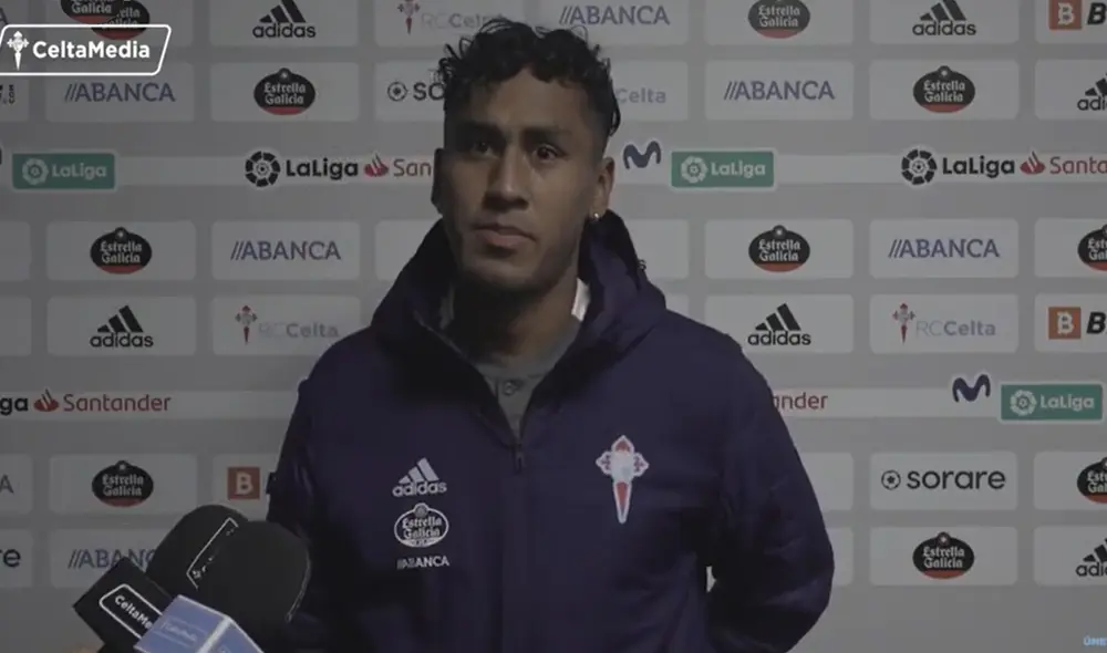 Renato Tapia no jugó la última fecha triple con Perú por lesión. Foto: captura de video/RC Celta