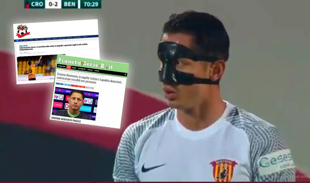 Gianluca Lapadula lleva seis goles con Benevento en lo que va de la temporada. Foto: captura DAZN Gianluca Lapadula lleva seis goles con Benevento en lo que va de la temporada. Foto: captura DAZN