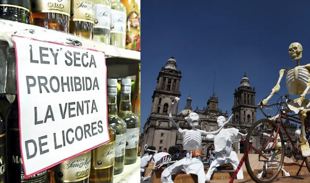 Alcaldías de CDMX implementarán ley seca por el Día de los muertos. Foto: Composición difusión / EFE