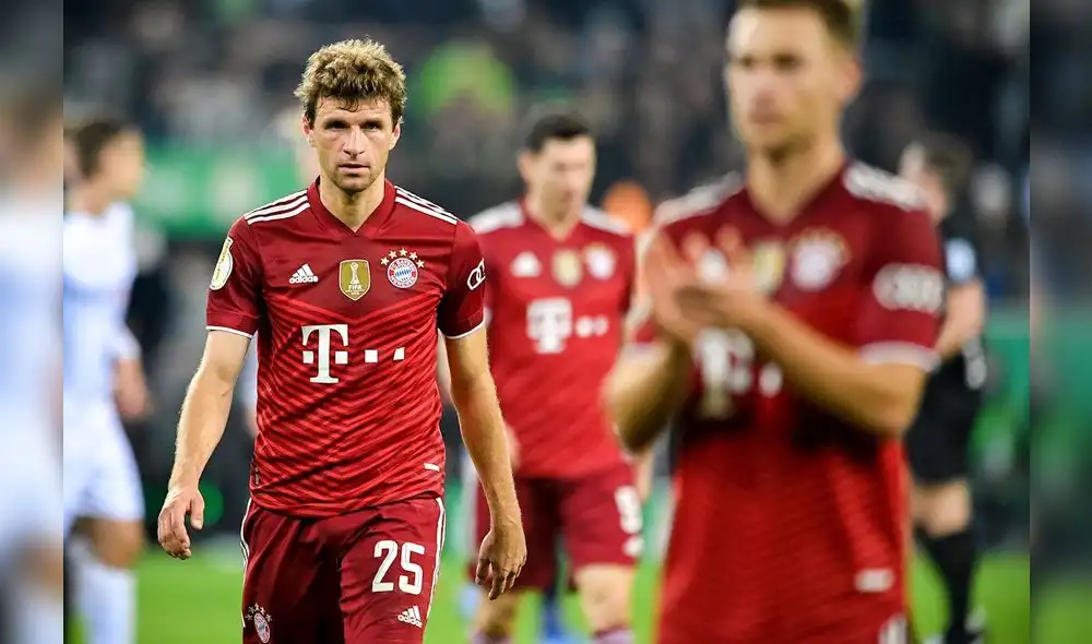 Thomas Müller fue titular en la derrota 5-0 ante el Borussia. Foto: EFE Thomas Müller fue titular en la derrota 5-0 ante el Borussia. Foto: EFE