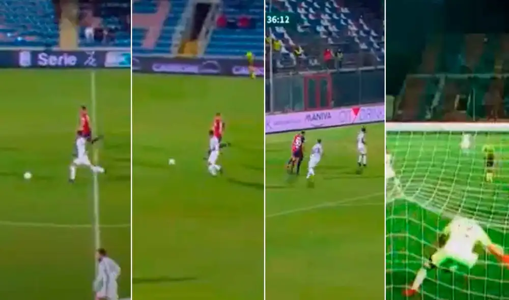 Gianluca Lapadula lleva seis goles con el Benevento en la actual edición de la Serie B de Italia. Foto: captura de DAZN Gianluca Lapadula lleva seis goles con el Benevento en la actual edición de la Serie B de Italia. Foto: captura de DAZN