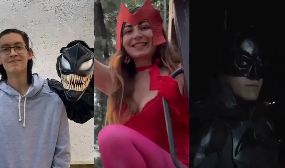 Los disfraces más populares son los de El juego del calamar, Venom, The Batman, Wanda Maximoff, entre otros. Foto: composición/captura de YouTube