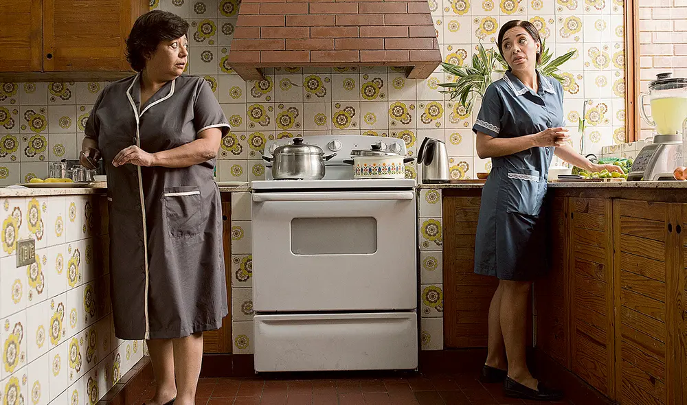 Actrices. Escena con Gabriela Velásquez y Tatiana Astengo en cinta peruana que ingresa a las salas el 4 de noviembre. Foto: difusión