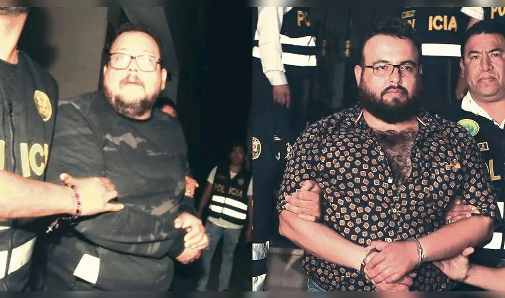 Detenidos. Los hermanos Frank y Jorge Chávez Sotelo fueron detenidos en 2019 por extorsión. Según embargo judicial se supo que comunidad les pagaba más de dos millones. Foto: difusión Detenidos. Los hermanos Frank y Jorge Chávez Sotelo fueron detenidos en 2019 por extorsión. Según embargo judicial se supo que comunidad les pagaba más de dos millones. Foto: difusión