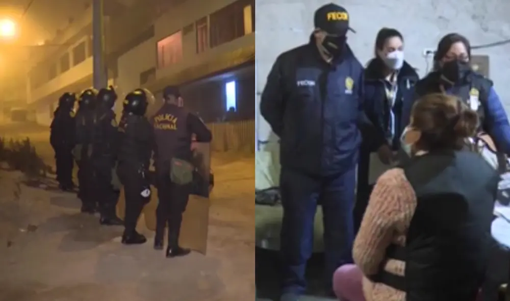 El megaoperativo de la PNP también allanó celdas del penal de Lurigancho y Ancón II. Foto: composición LR