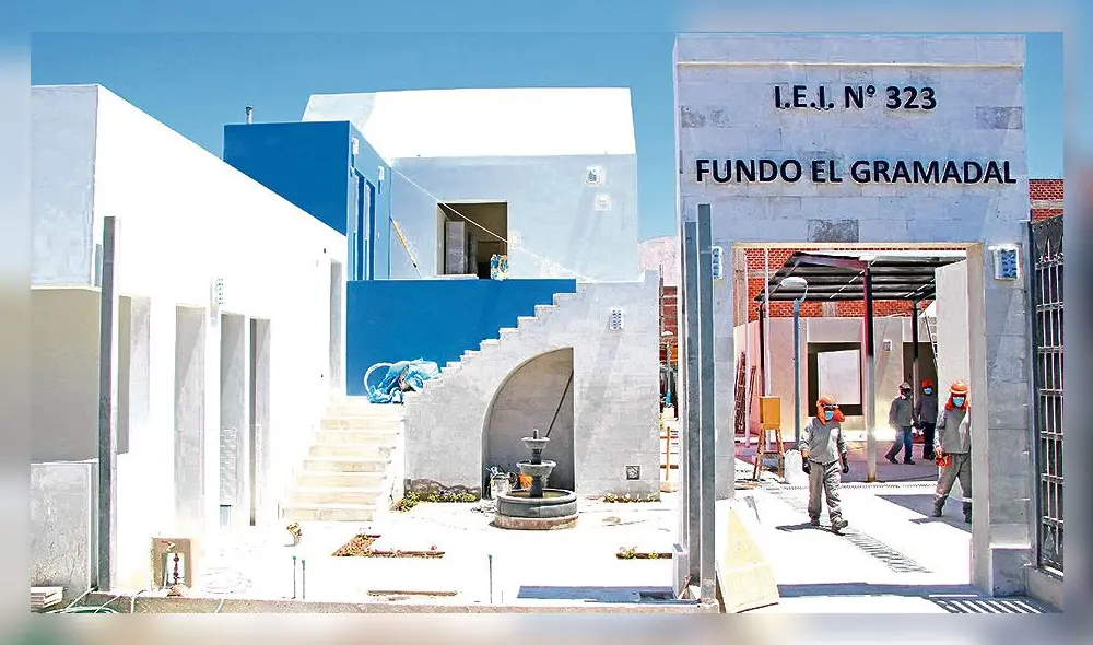 Obra. Colegio fue remodelado con aporte de minera. Foto: difusión