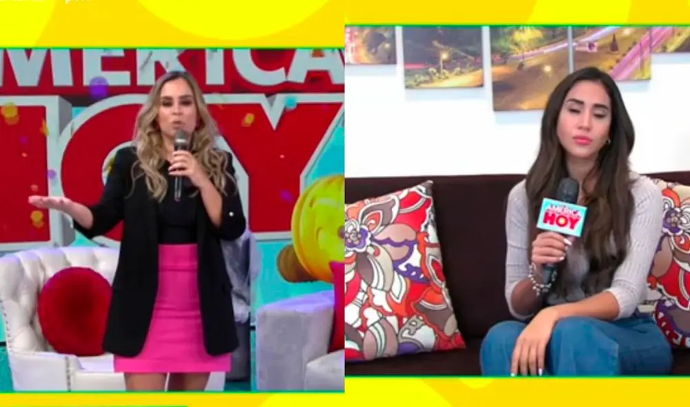 Melissa Paredes declaró para América hoy para contar por qué dejó la casa donde vivía con Rodrigo Cuba. Foto: captura/América TV Melissa Paredes declaró para América hoy para contar por qué dejó la casa donde vivía con Rodrigo Cuba. Foto: captura/América TV