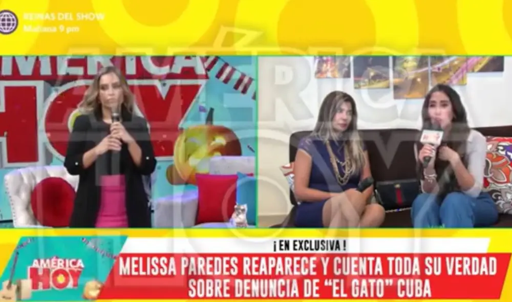 Melissa Paredes aseguró que peleará para defender a su hija por toda la situación que están viviendo. Foto: captura de América TV