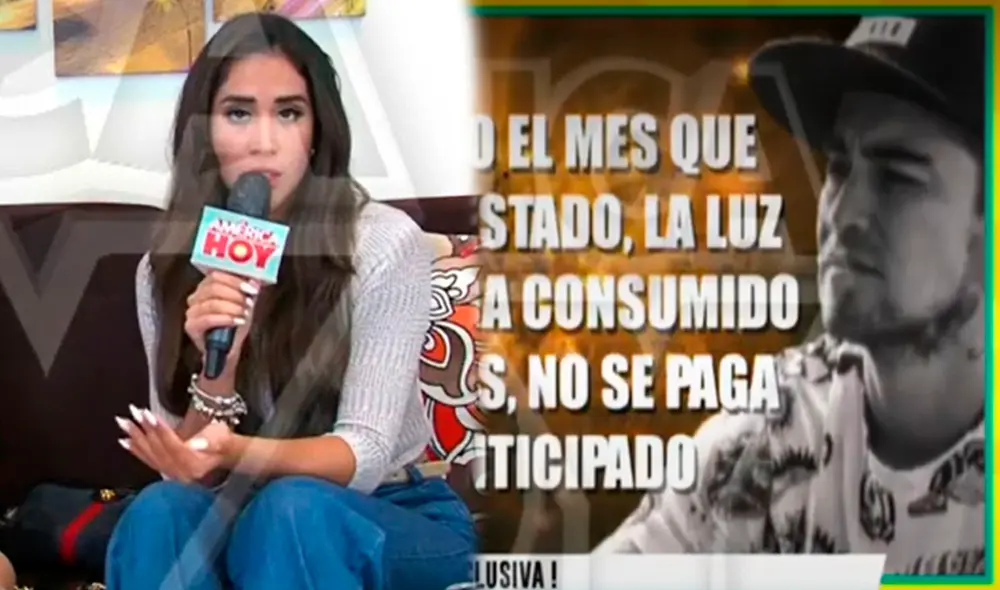 Melissa Paredes mostró pruebas en contra de Rodrigo ‘Gato’ Cuba. Foto: capturas América TV Melissa Paredes mostró pruebas en contra de Rodrigo ‘Gato’ Cuba. Foto: capturas América TV