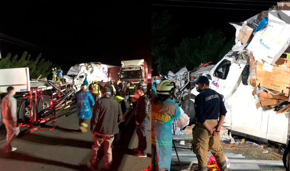 El siniestro ocurrió en la Ruta 5 sur, a la altura de Talquita (Chile). Foto: Bío Bío