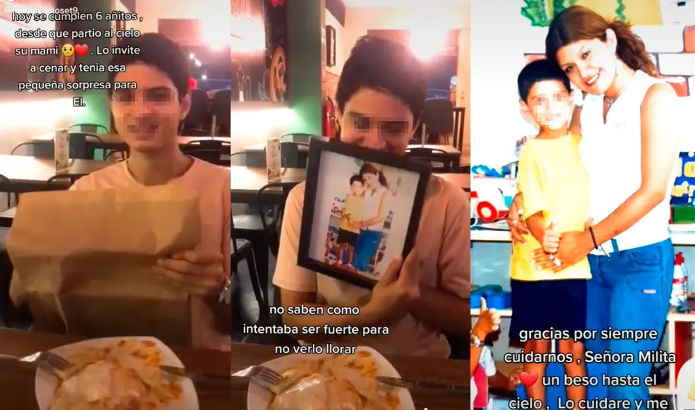 A seis años del fallecimiento de su mamá, joven la recuerda con regalo que le entrega su novia. Foto: captura de TikTok