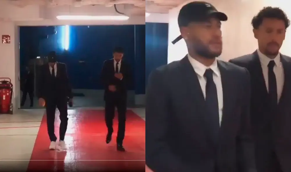 Neymar y su outfit en la llegada al Parque de los Príncipes. Foto: SportsCenter Neymar y su outfit en la llegada al Parque de los Príncipes. Foto: SportsCenter