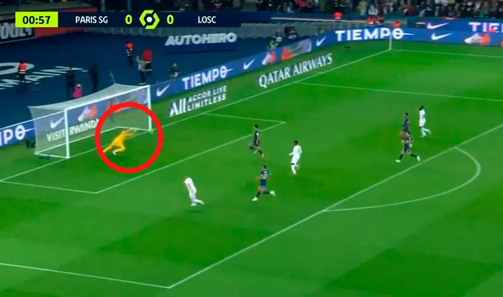 Donnarumma llegó esta temporada al PSG. Video: captura ESPN Donnarumma llegó esta temporada al PSG. Video: captura ESPN